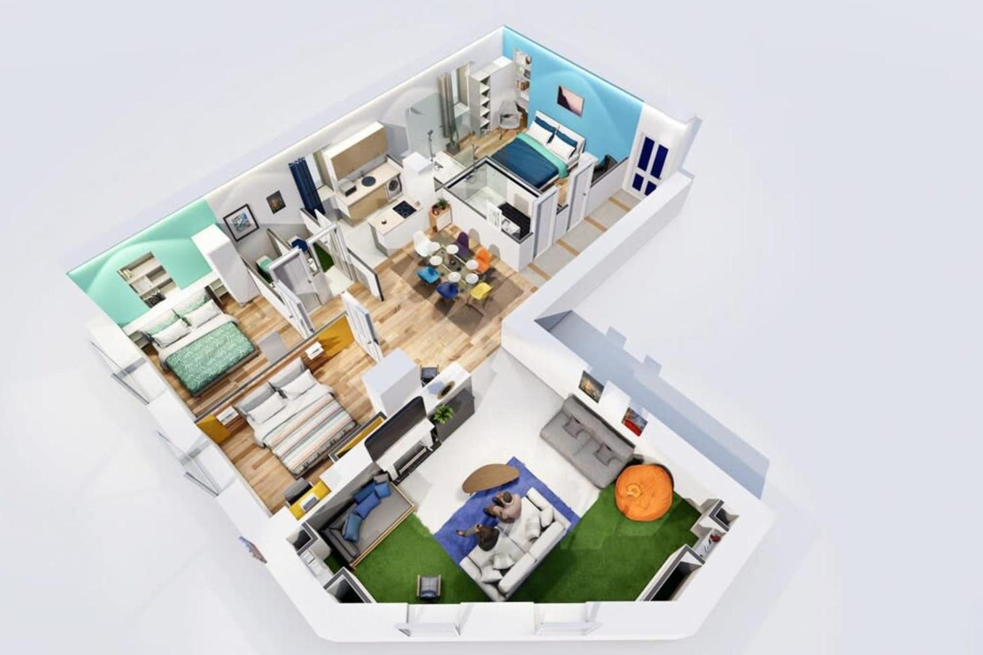 Appartement The Big Flat - Hypercentre - Car Park - Virtual Tour à Nice Extérieur photo